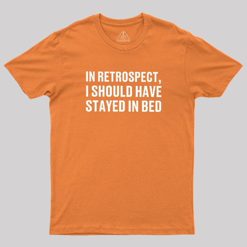 Should've Stayed In Bed Geek T-Shirt