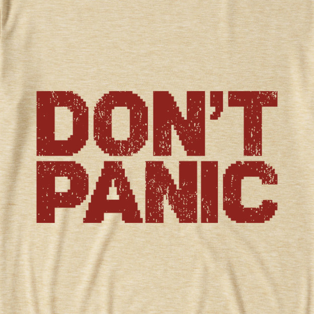 Don't Panic Ultra Soft Heather Tee