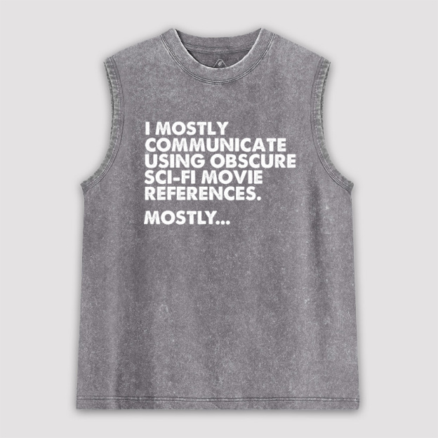 Sci-fi Movie Reference Unisex Washed Tank