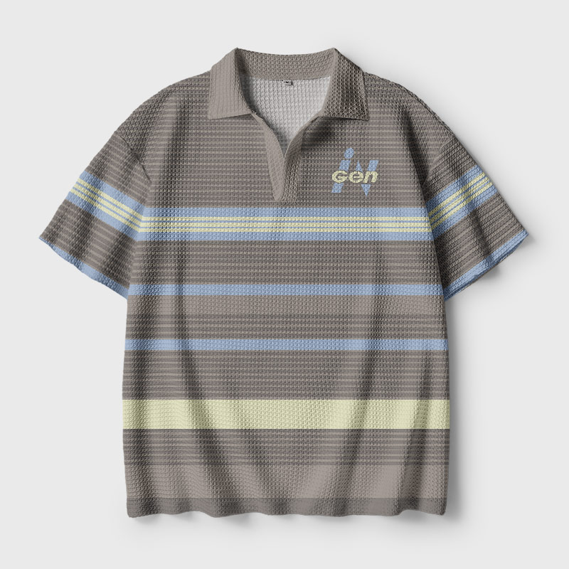 Ingen Wave Geek Crochet Polo Shirt