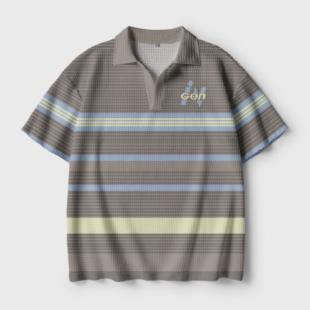 Ingen Wave Geek Crochet Polo Shirt