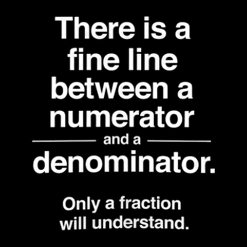 Funny Numerator Denominator Math Geek T-Shirt