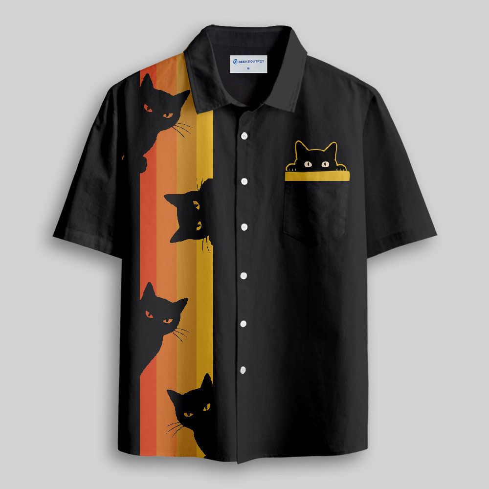 You Get Schrodinger's Cat In The Box Button Up Pocket Shirt