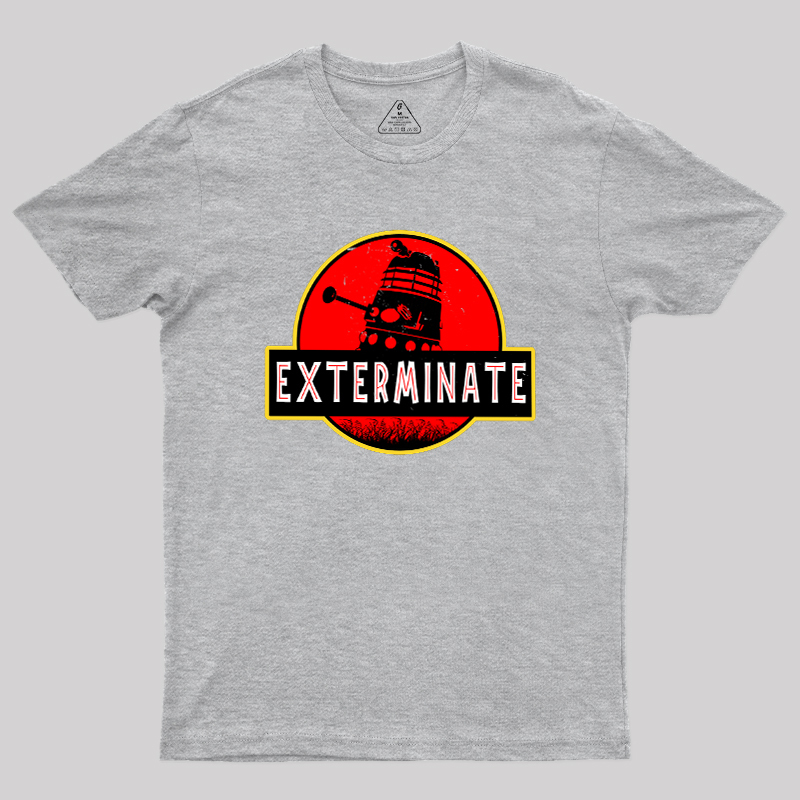 Darlek Exterminate Jurassic Park Dr Who Geek T-Shirt