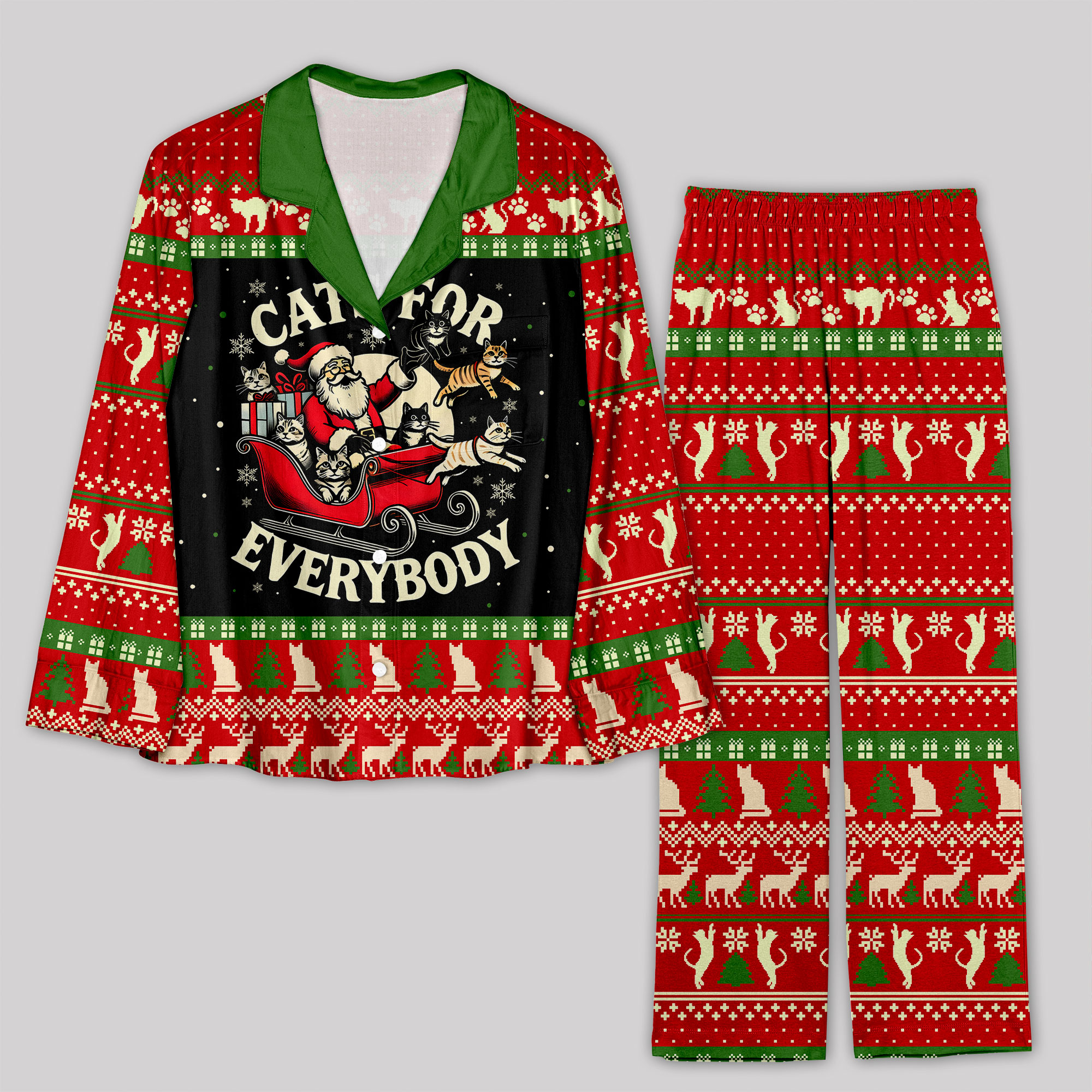 Cats For Everybody Geek Pajama Sets