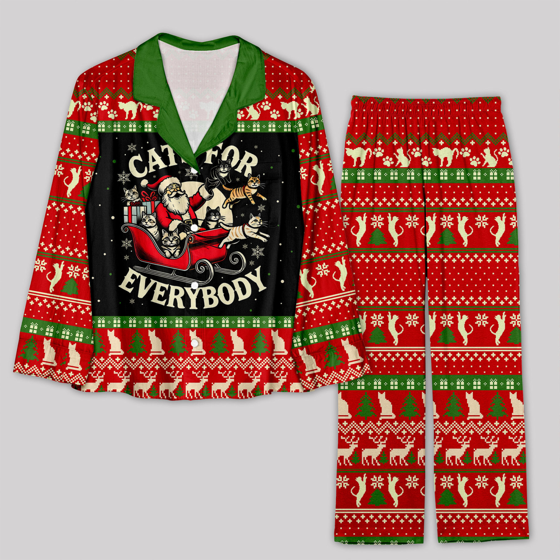 Geeksoutfit Cats For Everybody Pajama Sets for Sale