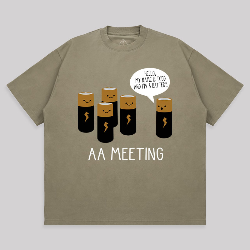 AA MEETING Unisex Oversized T-shirt