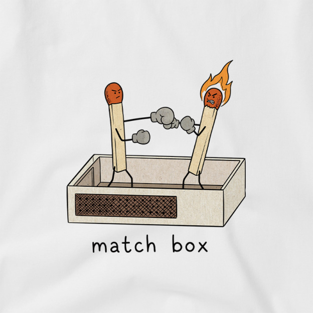 Funny Matchbox Geek Retro Raglan T-Shirt