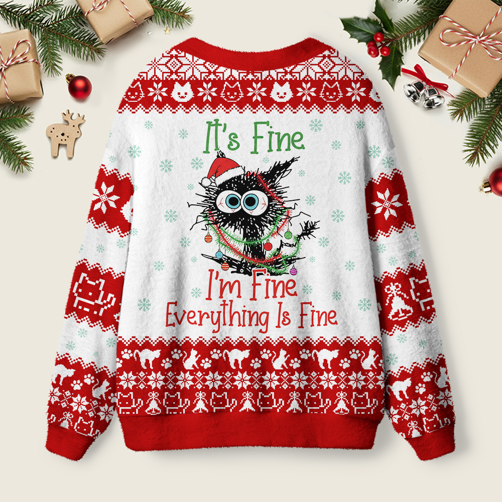 It's Fine Geek Ugly Cardigan Sweaters