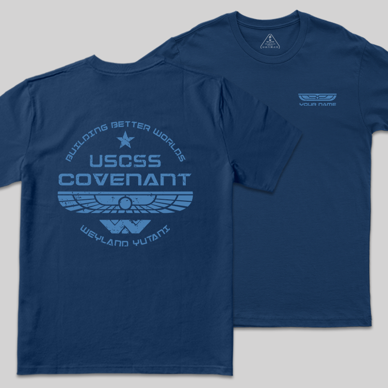 Personalized Weyland Yutani SkyBlue Geek T-Shirt