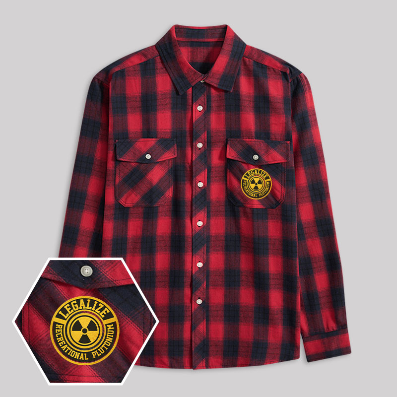 Atomic Humor Plaid Flannel Shirt