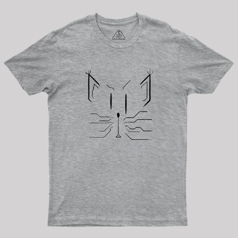 Cats Lines Cat Geek T-Shirt