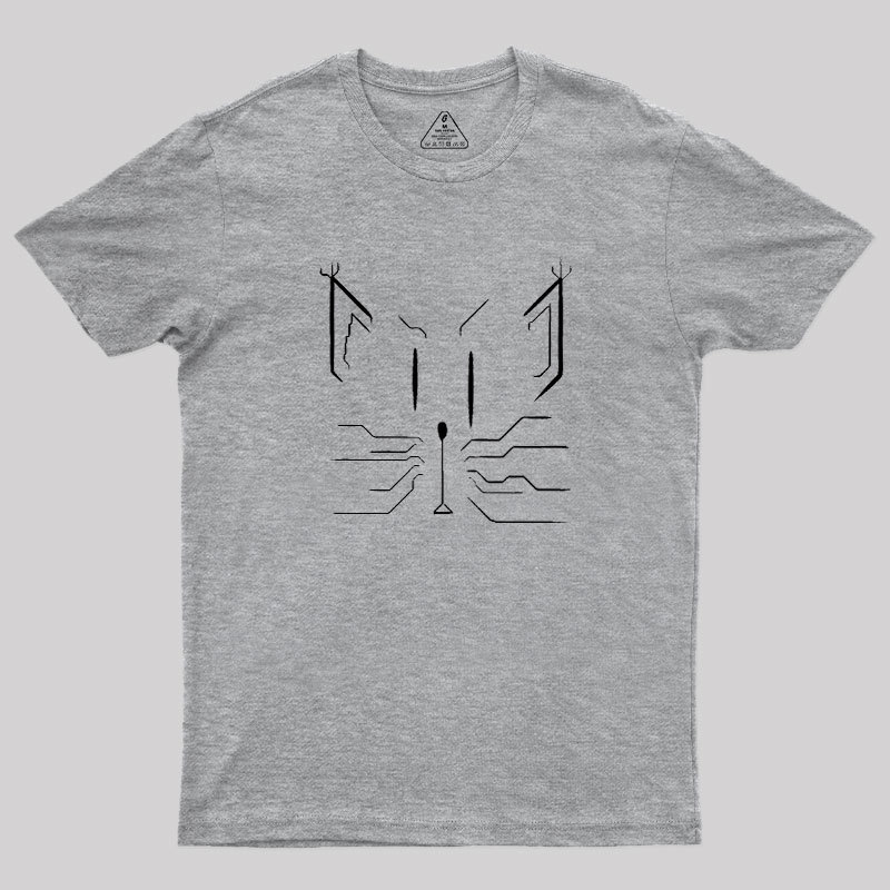 Cats Lines Cat Geek T-Shirt