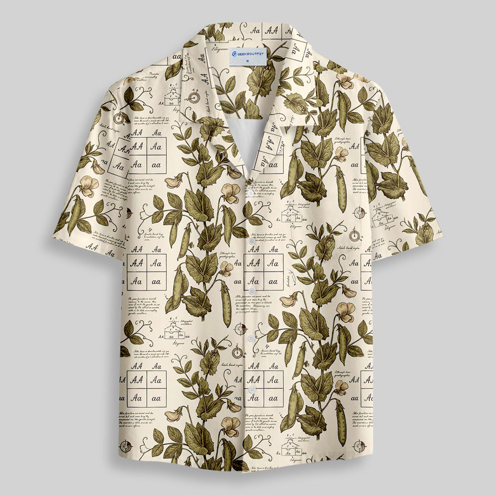 Geeksoutfit Mendel’s Peas Button Up Pocket Shirt for Sale