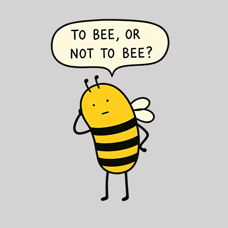 To Bee Or Not To Bee Geek T-Shirt