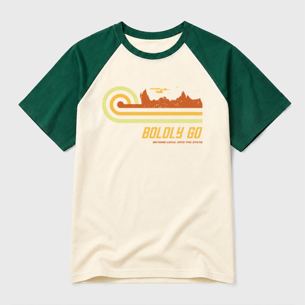 Vintage Starfleet Geek Retro Raglan T-Shirt