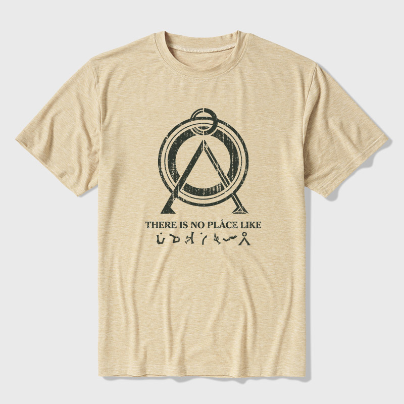 There Is No Place Like Home Vintage Stargate Ultra Soft Heather Tee