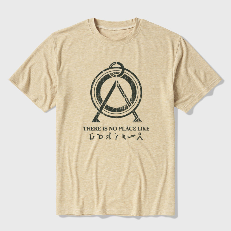 There Is No Place Like Home Vintage Stargate Ultra Soft Heather Tee