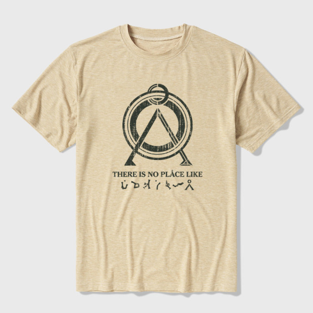 There Is No Place Like Home Vintage Stargate Ultra Soft Heather Tee
