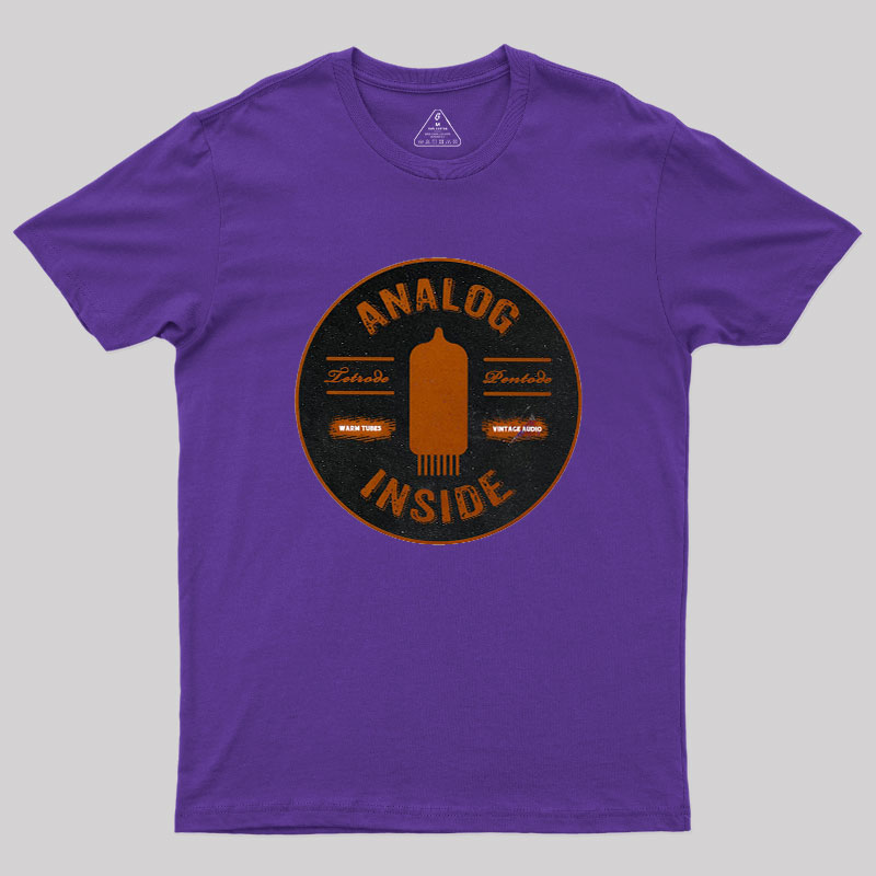 Analog Inside Retro Tubes Geek T-Shirt