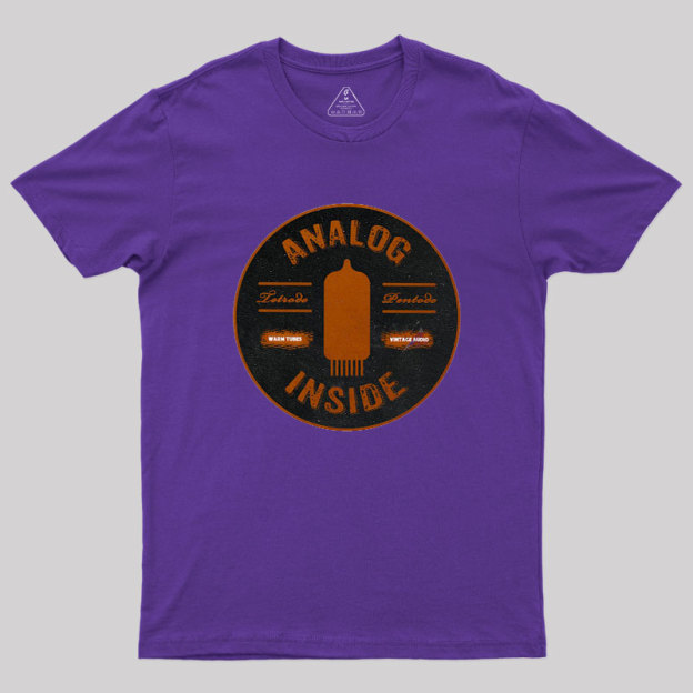 Analog Inside Retro Tubes Geek T-Shirt