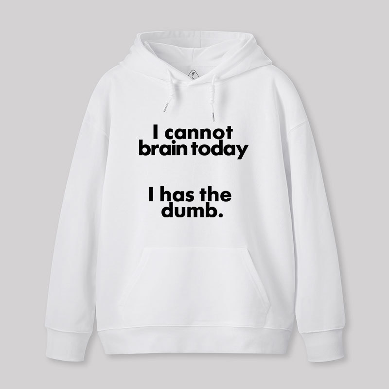 I Can Brain Today Geek Hoodie