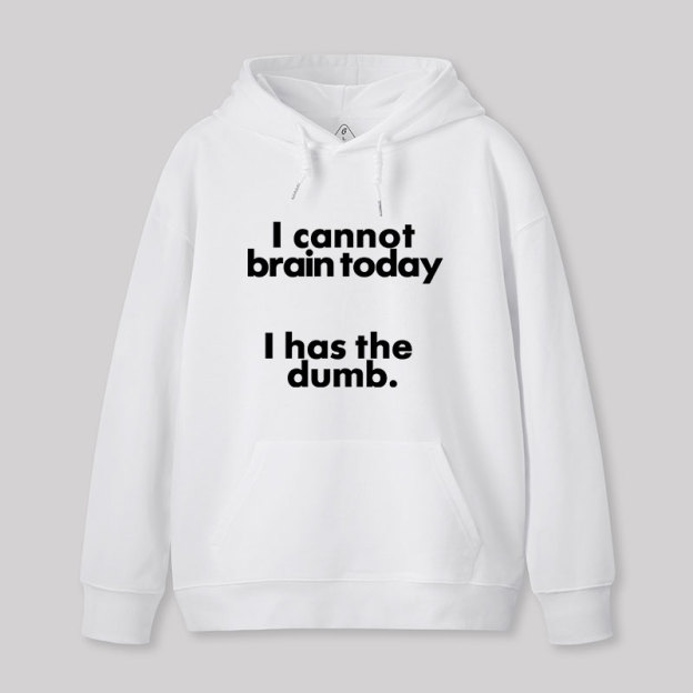 I Can Brain Today Geek Hoodie