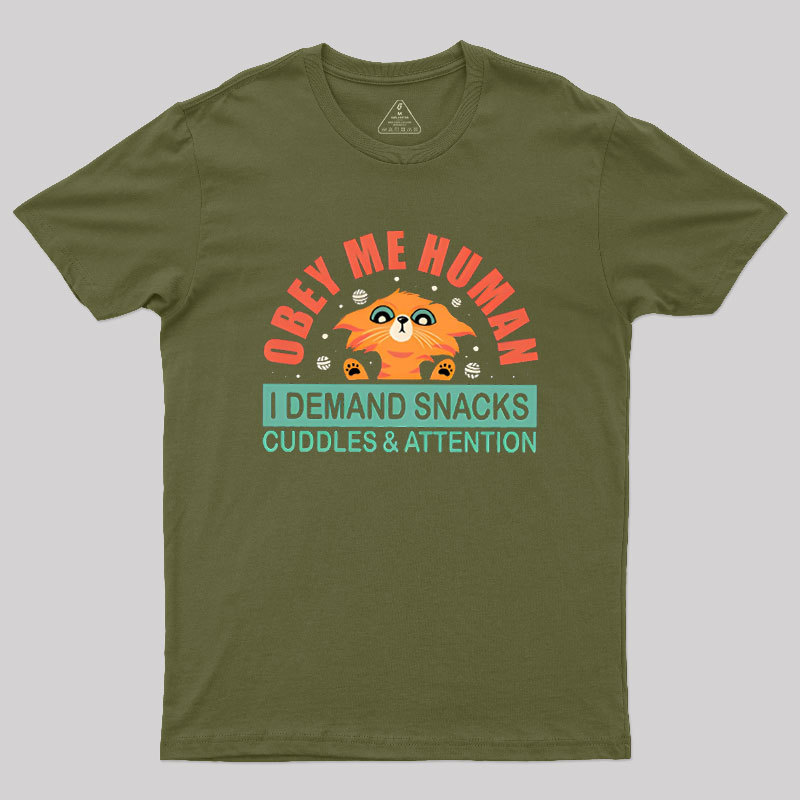 Obay Me Human Geek T-Shirt