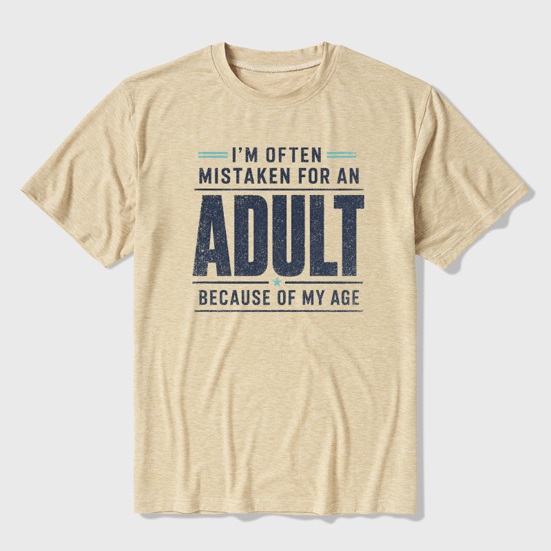 I'm Often Mistaken For An Adult Ultra Soft Heather Tee