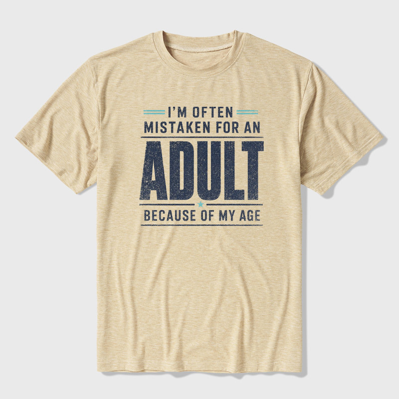 I'm Often Mistaken For An Adult Ultra Soft Heather Tee