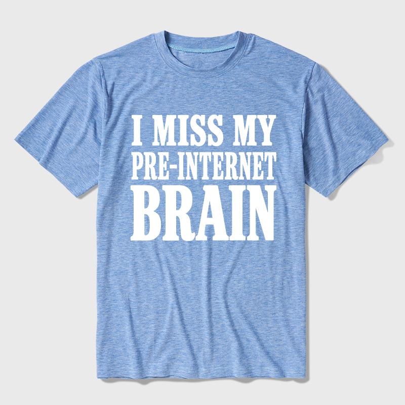 I Miss My Pre-Internet Brain Ultra Soft Heather Tees