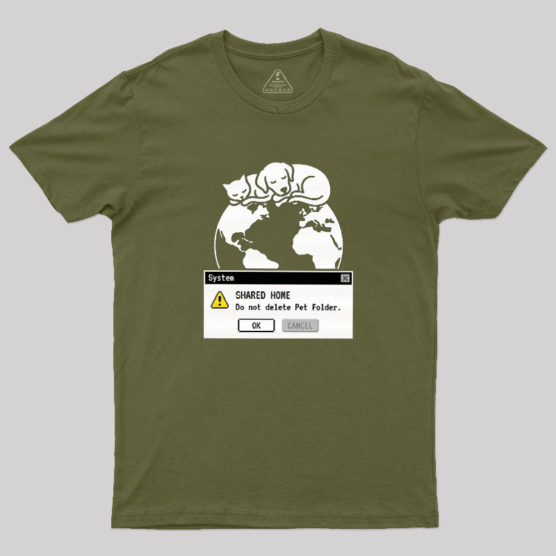 Do Not Delete Pet Floder Geek T-Shirt