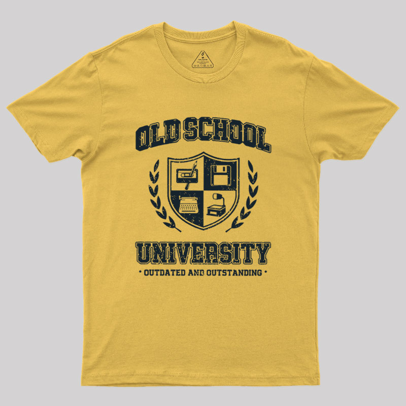 Old School University Geek T-Shirt