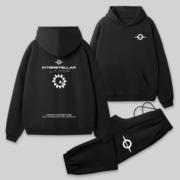 Geeksoutfit Interstellar Front and Back Printed Geek Fleece Hoodie