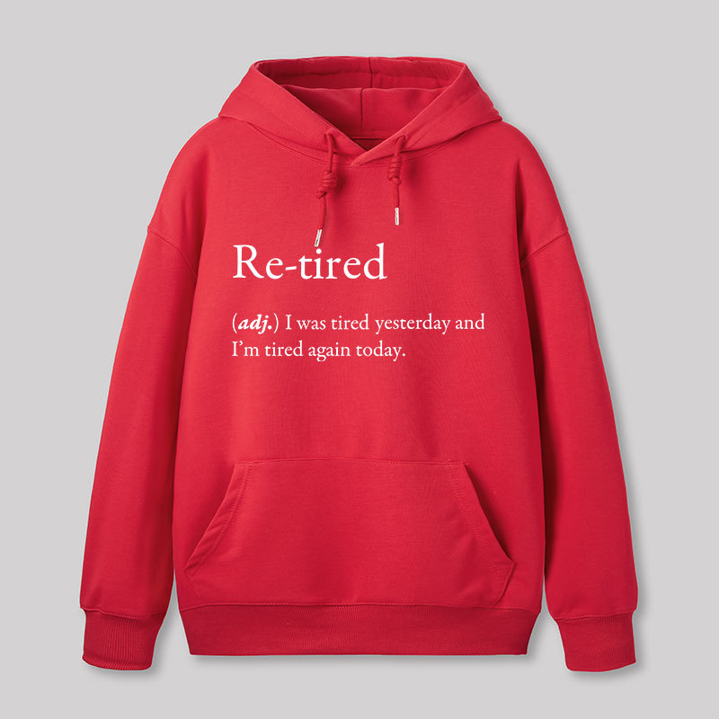 Retired Definition Nerd Geek Hoodie