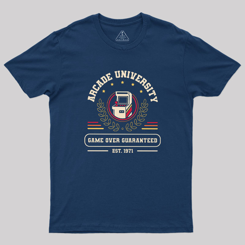 Arcade University Est 1971 Geek T-Shirt
