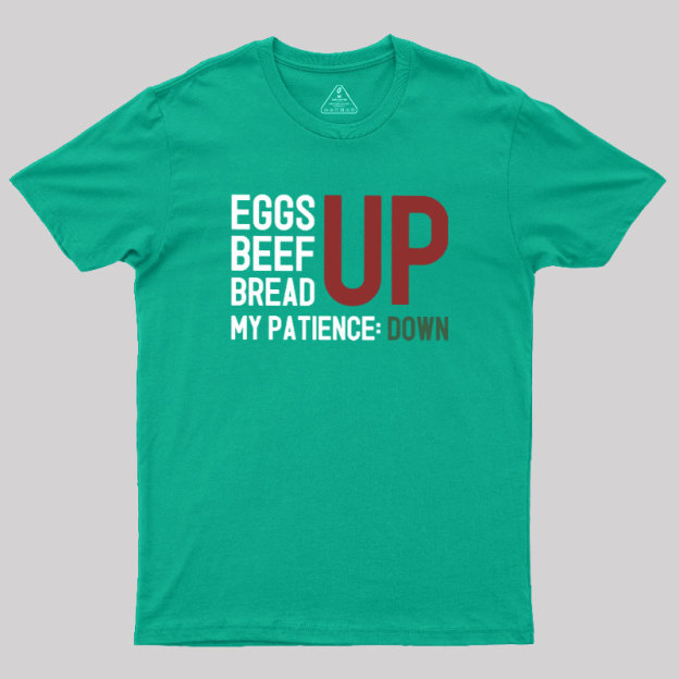 Inflation Frustration Geek T-Shirt