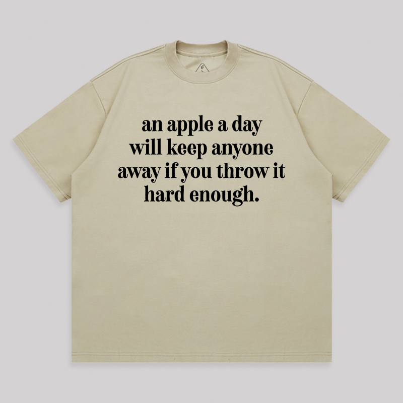 An Apple A Day Unisex Oversized T-shirt