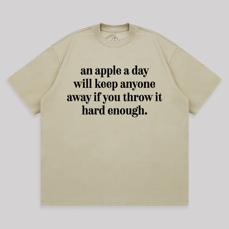 An Apple A Day Unisex Oversized T-shirt