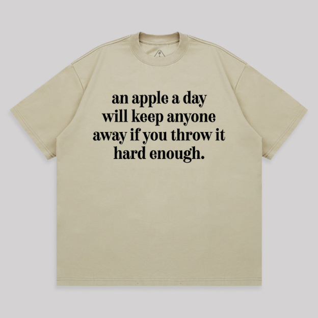 An Apple A Day Unisex Oversized T-shirt