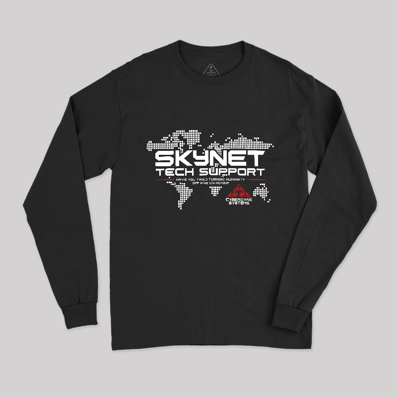 Skynet Tech Support Geek Long Sleeve T-Shirt