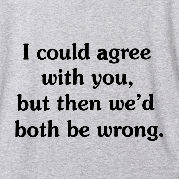 I Could Agree With You Geek Dolman Sleeve V-Neck Shirt