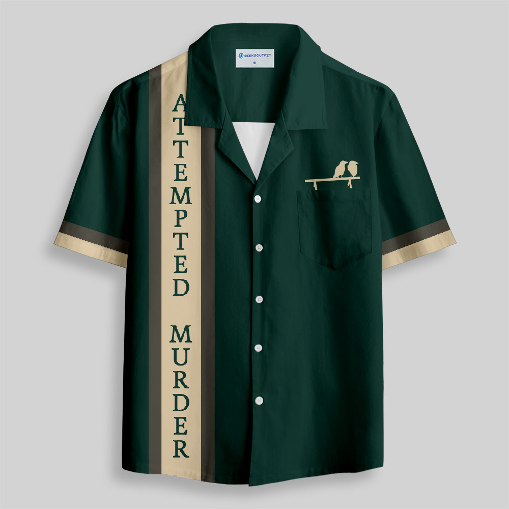 Attempted Murder Button Up Pocket Shirt