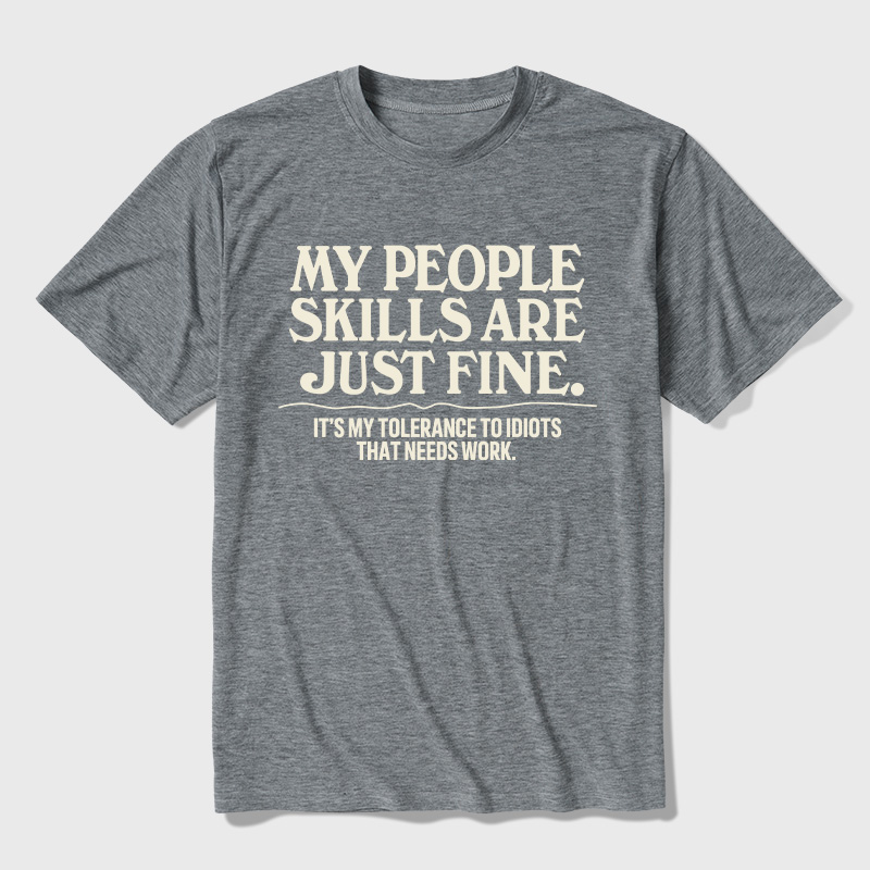 People Skills Fine Edition Ultra Soft Heather Tees