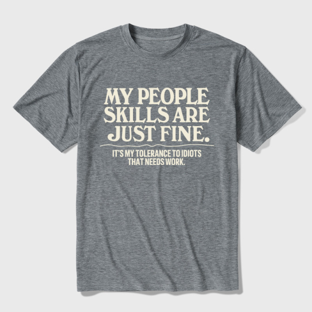 People Skills Fine Edition Ultra Soft Heather Tees