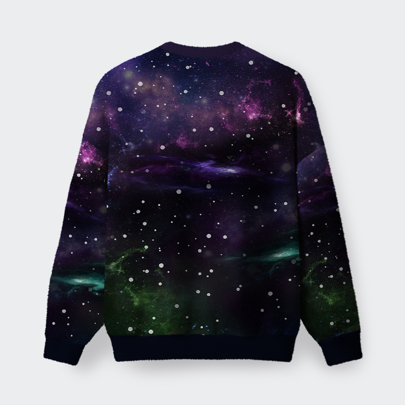 Beautiful Nebula Outer Space Fuzzy Fleece Sweatshirt