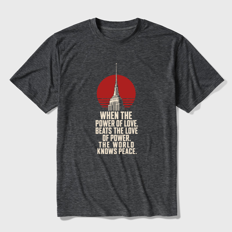 Love Over Power Ultra Soft Heather Tees