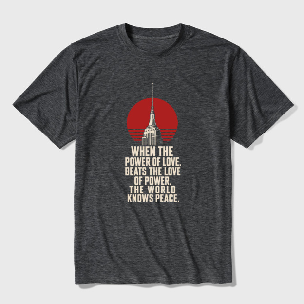 Love Over Power Ultra Soft Heather Tees