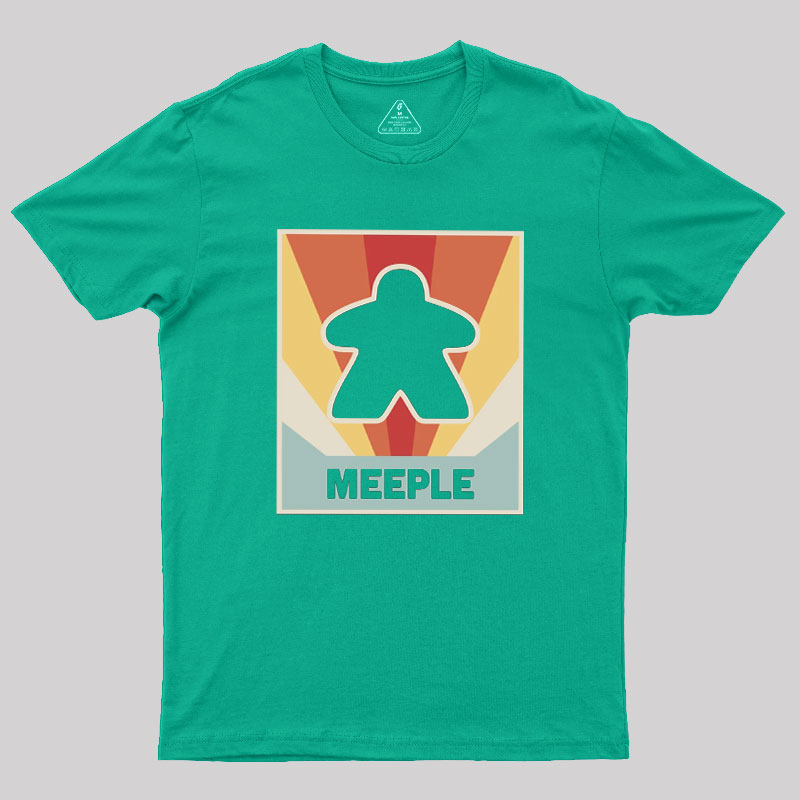 Vintage MEEPLE Boardgame Geek T-Shirt