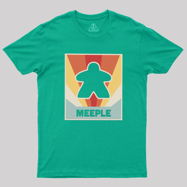 Vintage MEEPLE Boardgame Geek T-Shirt